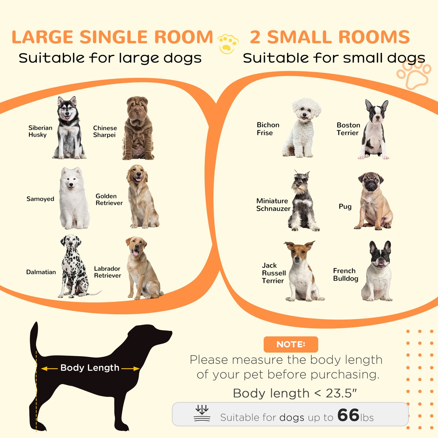 Dog Crate Furniture for Large Dogs or Double Dog Kennel for Small Dogs with Shelves, Sliding Doors, 47" x 23.5" x 35", White